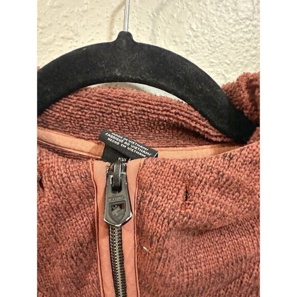 KUHL ASCENDYR HOODIE RUST RED WOMENS XPOCKETS FULL ZIP SWEATSHIRT WARM Xs - Picture 8 of 8